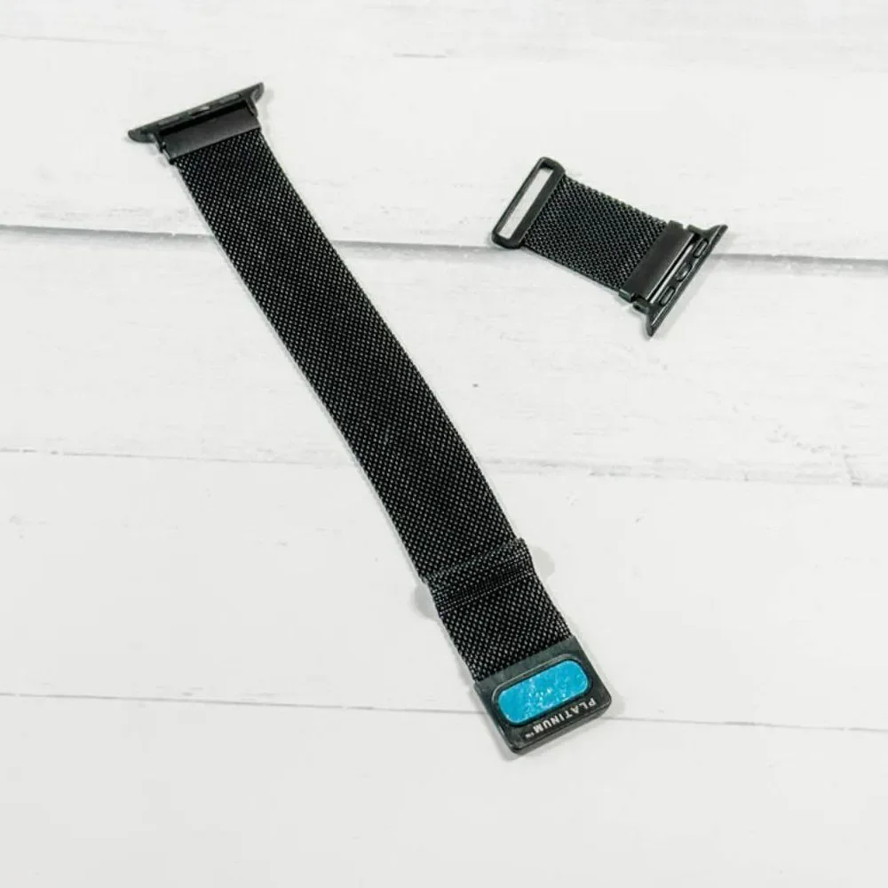 Platinum™ - Magnetic Stainless Steel Mesh Band for Apple Watch 44mm